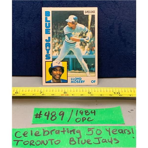 MLB Baseball Card - Toronto Blue Jays 1984 OPC Lloyd Moseby