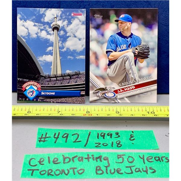 MLB Baseball Card - Toronto Blue Jays 2 x Collectors Cards!