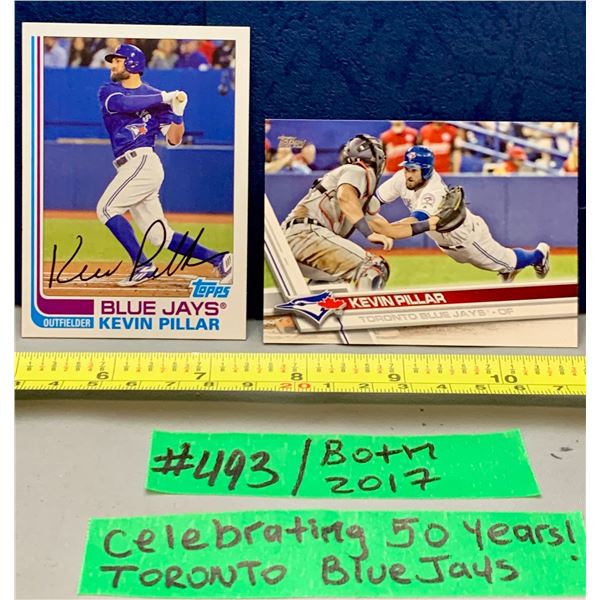 MLB Baseball Card - Toronto Blue Jays 2 x Kevin Pillar