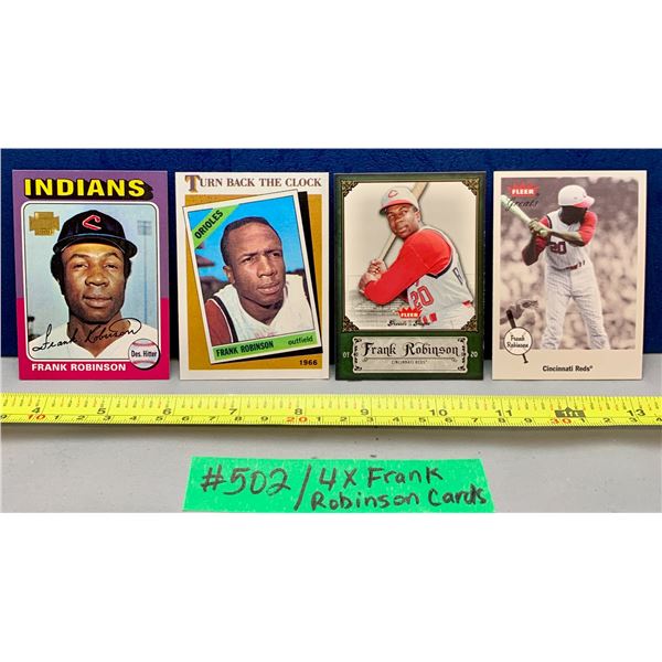 MLB Baseball Card - 4 x Frank Robinson Collectors Cards