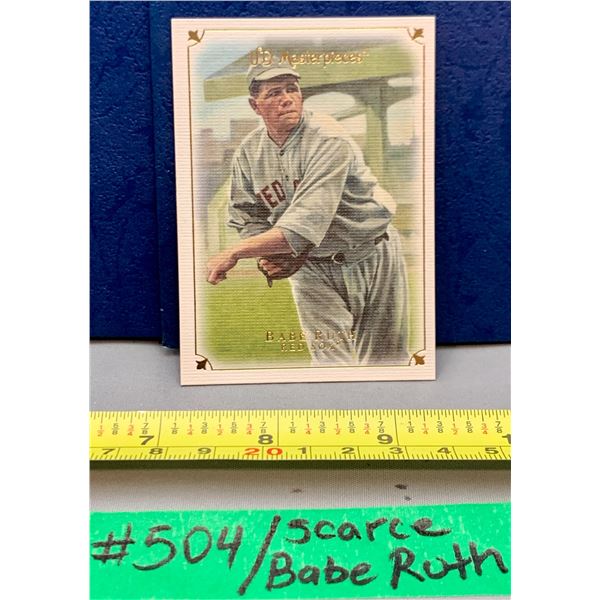 MLB Baseball Card - Babe Ruth Rare Upper Deck Masterpeices Card