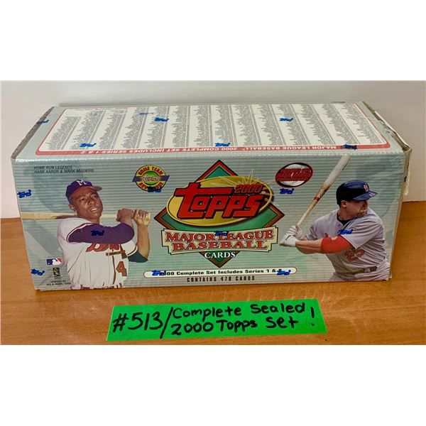 MLB Baseball Topps 2000 SEALED Complete 478 Card Set