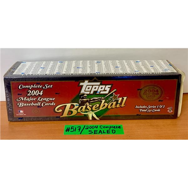 MLB BaseballTopps 2004 SEALED Complete 732 Card Set