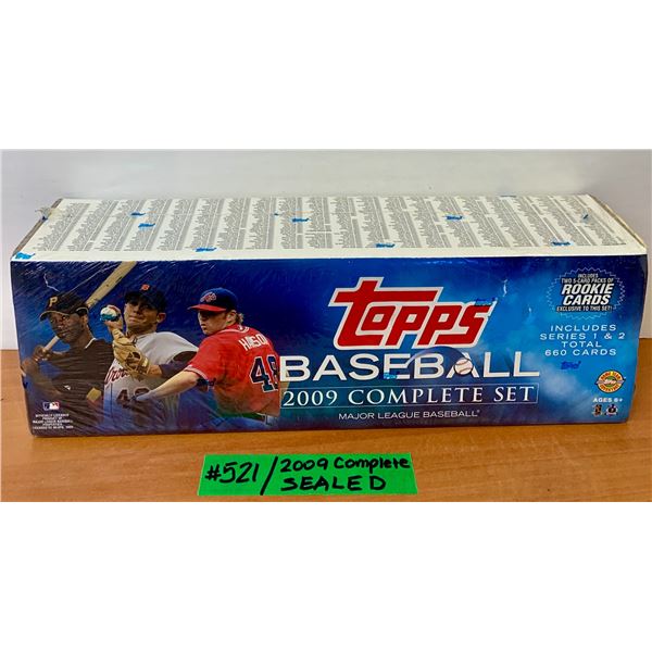 MLB Baseball Topps 2009 SEALED Complete 660 Card Set