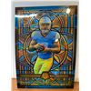 Image 2 : NFL Football Cards - Omarion Hampton Chargers Rookie Mosaic Stained Glass Jumbo #15 in Toploader!