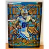 Image 2 : NFL Football Cards - CeeDee Lamb Cowboys Mosaic Stained Glass Jumbo #9 in Toploader!