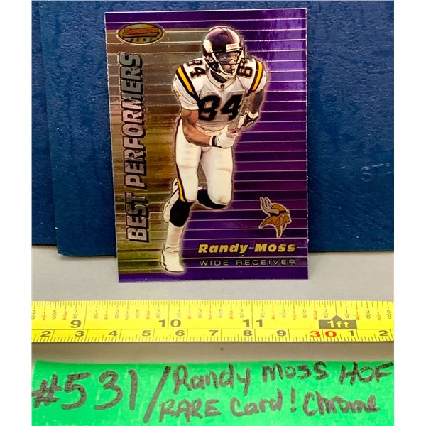 NFL Football Cards - Randy Moss Vikings Best Performers Chrome Bowmans Best rare Card!