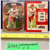 Image 1 : NFL Football Cards - 2 x Patrick Mahomes II Prizm & Season Ticket Cards! HOT!