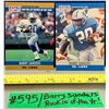 Image 1 : NFL Football Cards - 2 x Highly Sought After Barry Sanders Including the ROOKIE of THE YEAR Card!