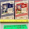 Image 2 : NFL Football Cards - 2 x Absolute QB Cards: Dak Prescott & Patrick Mahomes II