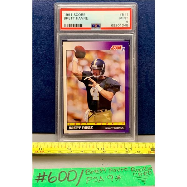 NFL Football Cards - Brett Favre 1991 #811 PSA Graded 9 Rookie Card - RARE!