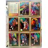 Image 4 : NBA Basketball - Binder filled with 400+ 1990 SkyBox Cards ALL MINT Beautiful Cards!