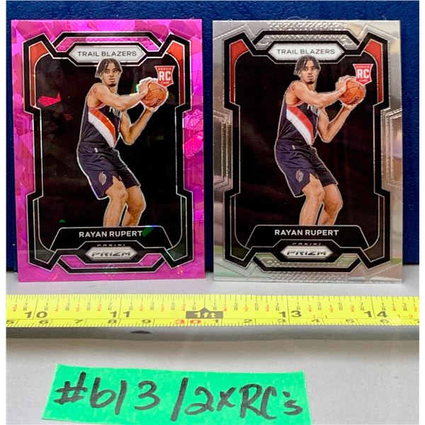 NBA Basketball - Panini Prizm RC 2023 Rayan Rupert Pink Ice & Chrome
