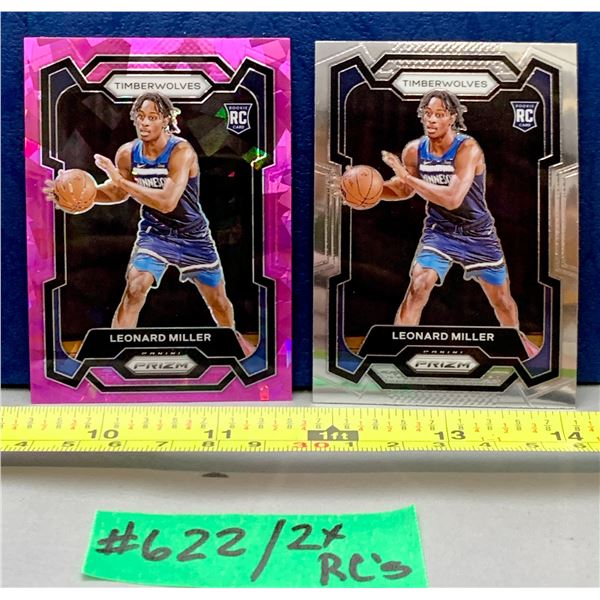 NBA Basketball - Panini Prizm RC 2023 Leonard Miller Pink Ice & Chrome