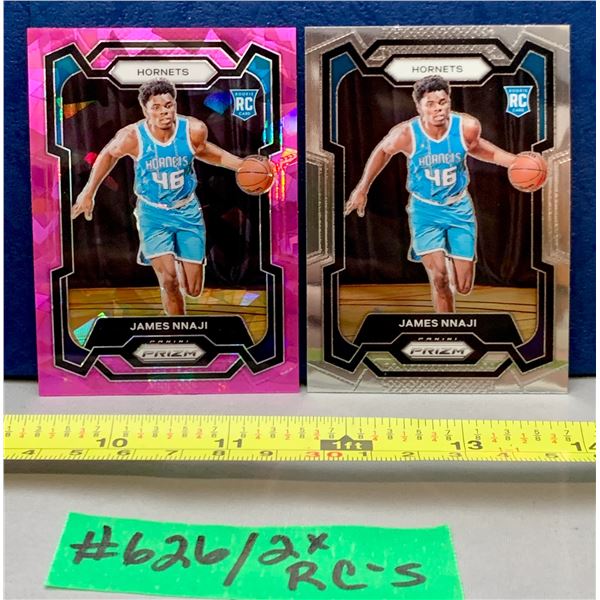 NBA Basketball - Panini Prizm RC 2023 James Nnaji Pink Ice & Chrome