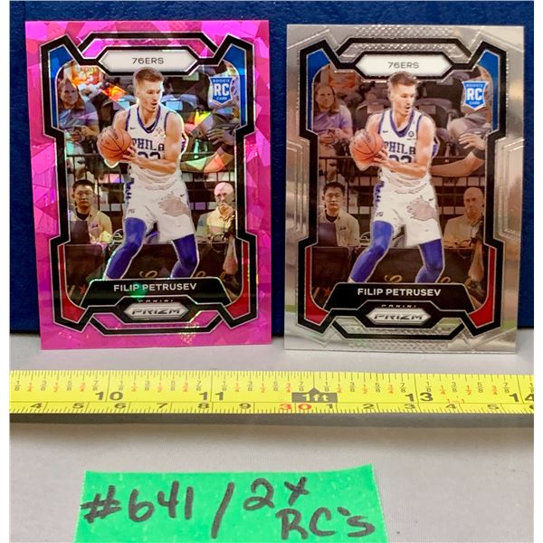 NBA Basketball - Panini Prizm RC 2023 Filip Petrusev Pink Ice & Chrome