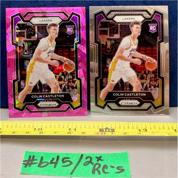 NBA Basketball - Panini Prizm RC 2023 Colin Castleton Pink Ice & Chrome