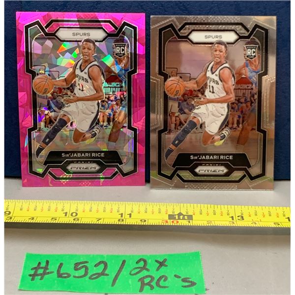 NBA Basketball - Panini Prizm RC 2023 Sin'Jabari Rice Pink Ice & Chrome