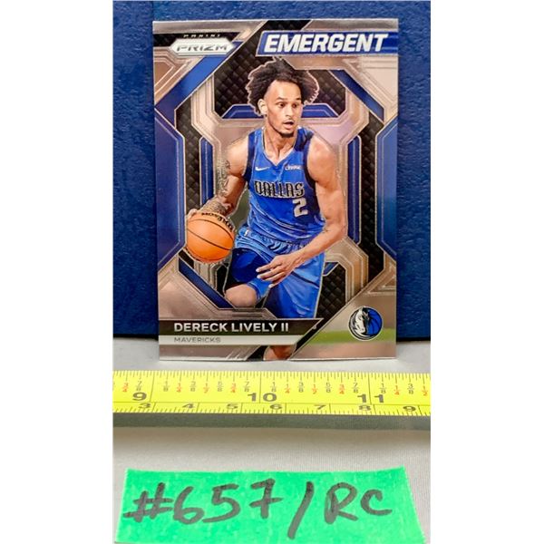 NBA Basketball - Panini Prizm RC 2023 Dereck Lively II Emergent Chrome