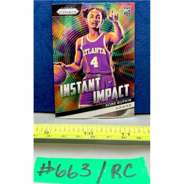 NBA Basketball - Panini Prizm RC 2023 Kobe Bufkin Instant Impact Chrome