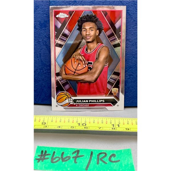 NBA Basketball - Topps Chrome 2023 RC Julian Phillips