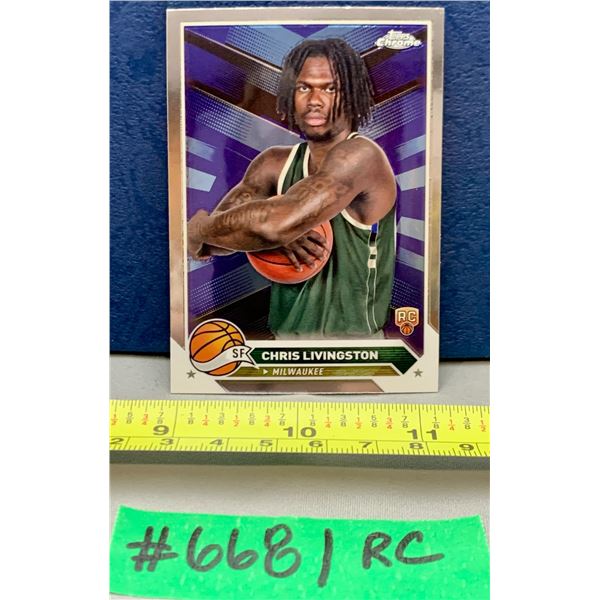 NBA Basketball - Topps Chrome 2023 RC Chris Livingston