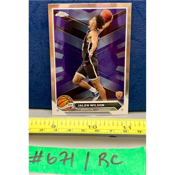 NBA Basketball - Topps Chrome 2023 RC Jalen Wilson