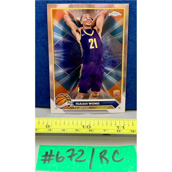 NBA Basketball - Topps Chrome 2023 RC Isaiah Wong