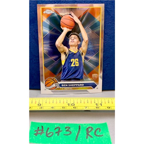 NBA Basketball - Topps Chrome 2023 RC Ben Sheppard
