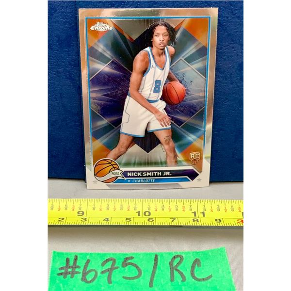 NBA Basketball - Topps Chrome 2023 RC Nick Smith Jr