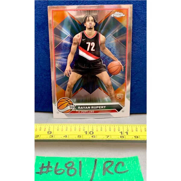 NBA Basketball - Topps Chrome 2023 RC Rayan Rupert