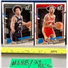 Image 1 : NBA Basketball - Donruss 2 x Rookie Cards:  Jalen Wilson & Kobe Bufkin