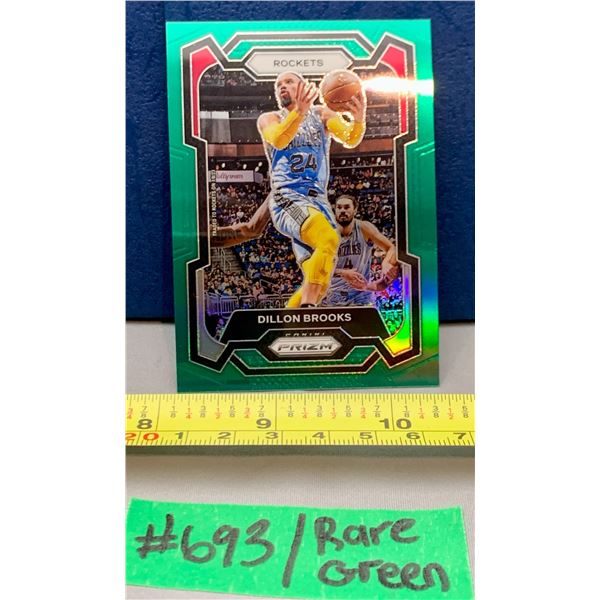 NBA Basketball -  Panini Prizm 2023 Dillon Brooks Rare Green Rainbow Parallel