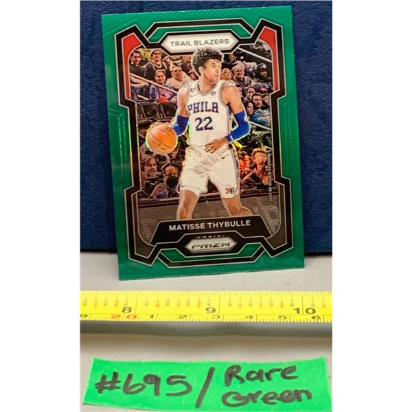 NBA Basketball -  Panini Prizm 2023 Matisse Thybulle Rare Green Rainbow Parallel