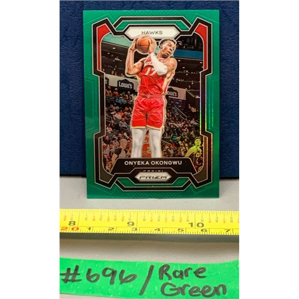 NBA Basketball -  Panini Prizm 2023 Onyeka Okongwe Rare Green Rainbow Parallel