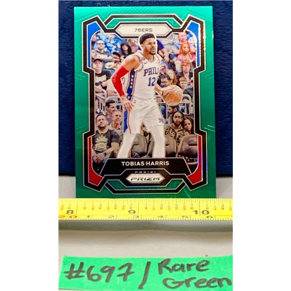 NBA Basketball -  Panini Prizm 2023 Tobias Harris Rare Green Rainbow Parallel