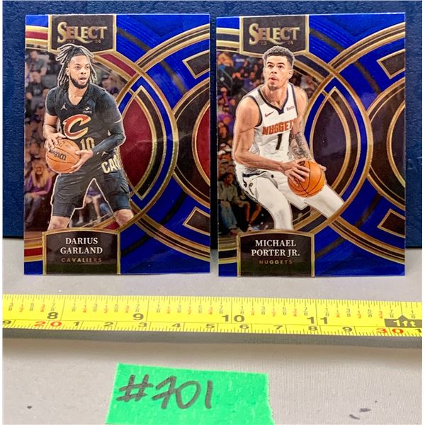 NBA Basketball - 2023 Panini Prizm Select x 2 Chrome Darius Garland & Michael Porter Jr