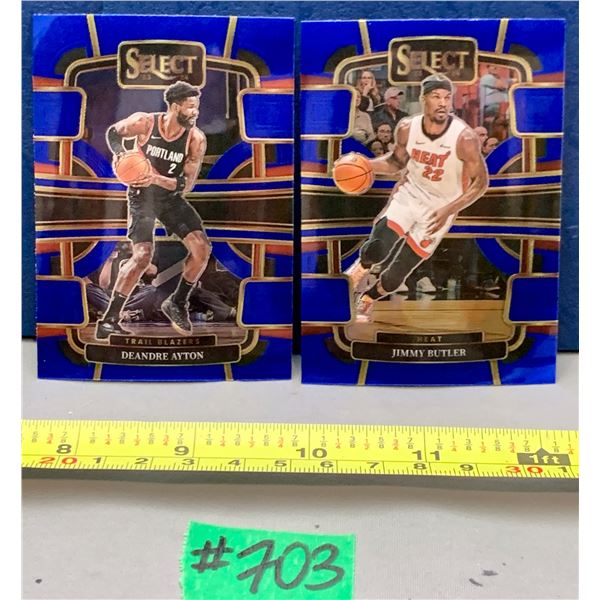 NBA Basketball - 2023 Panini Prizm Select x 2 Chrome Deandre Ayton &Jimmy Butler