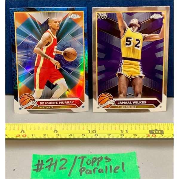 NBA Basketball - 2 x Topps Chrome Parallel Cards