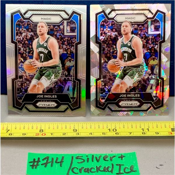 NBA Basketball - 2023 Panini Prizm Joe Ingles Silver & Cracked Ice