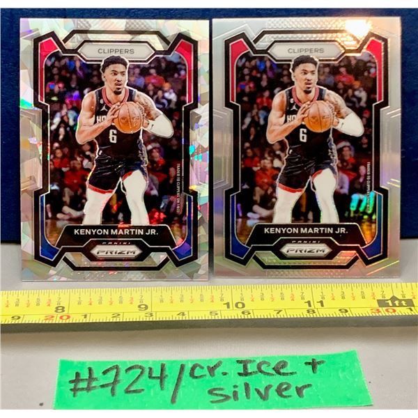 NBA Basketball - 2023 Panini Prizm Kenyon Martin Jr Silver & Cracked Ice