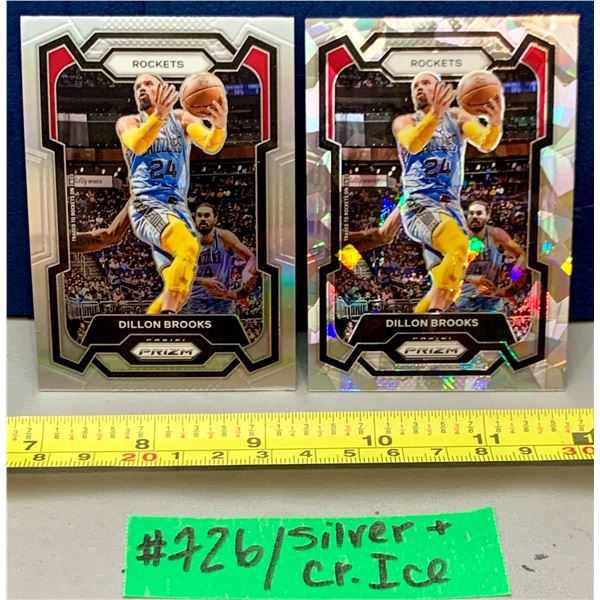 NBA Basketball - 2023 Panini Prizm Dillon Brooks Silver & Cracked Ice