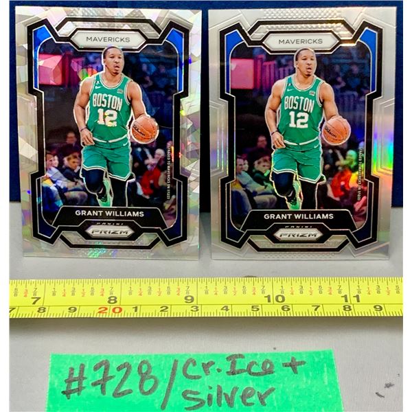 NBA Basketball - 2023 Panini Prizm Grant Williams Silver & Cracked Ice