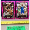 Image 1 : NBA Basketball - 2 x 2023 Panini Prizm Pink Cracked Ice