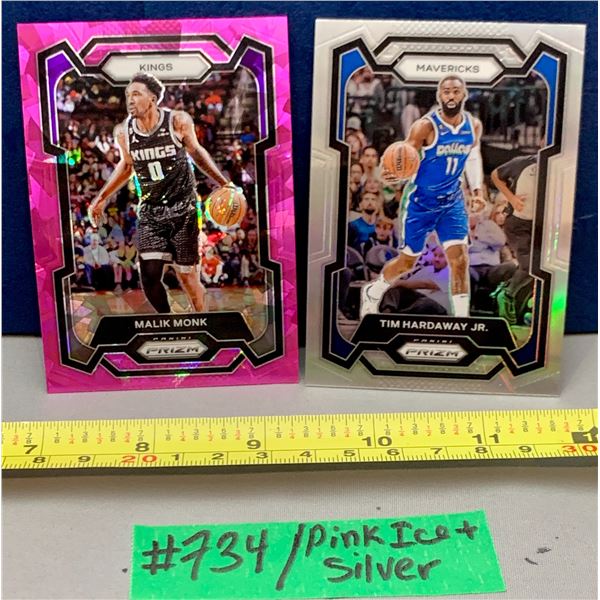NBA Basketball - 2 x 2023 Panini Prizm Pink Cracked Ice