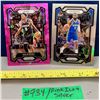 Image 1 : NBA Basketball - 2 x 2023 Panini Prizm Pink Cracked Ice