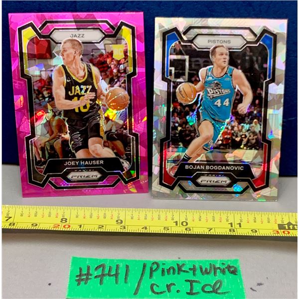NBA Basketball - 2023 Panini Prizm Pink & White Cracked Ice