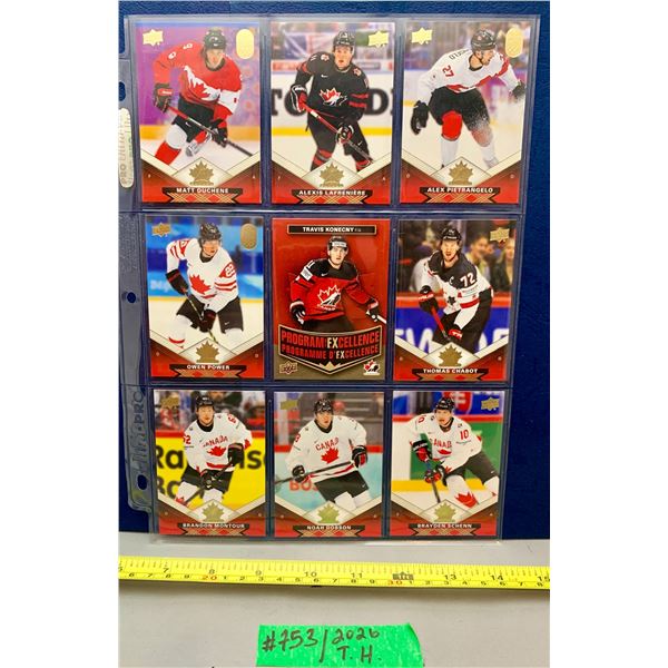 NHL HOCKEY - 9 x Tim Hortons 2026 Mixed Team Canada Stars Lot 1 Konechy