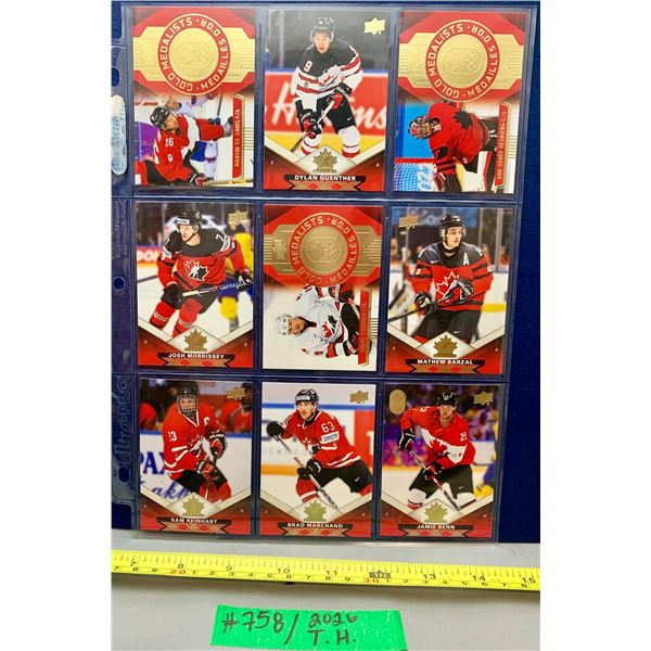 NHL HOCKEY - 9 x Tim Hortons 2026 Mixed Team Canada Stars Lot 6 Marchand Morrissey Benn Barzal