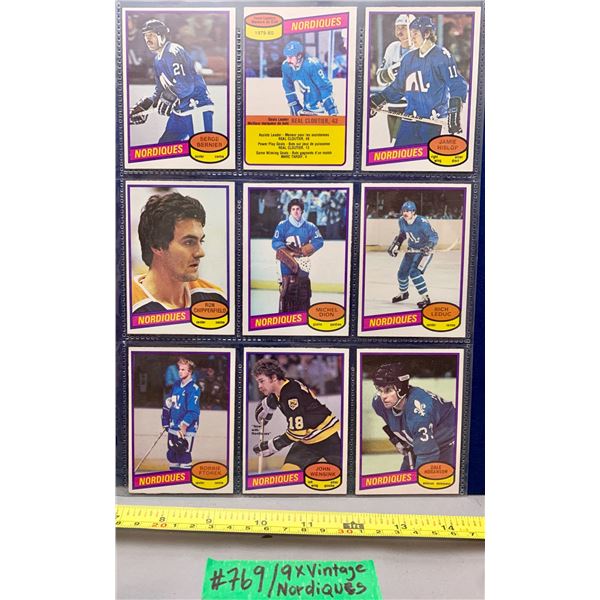 NHL HOCKEY - 9 x Mixed Vintage Hockey Cards Lot 2